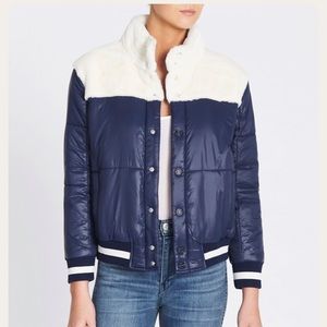 NEW Mother The Puff Fur Snap Jacket